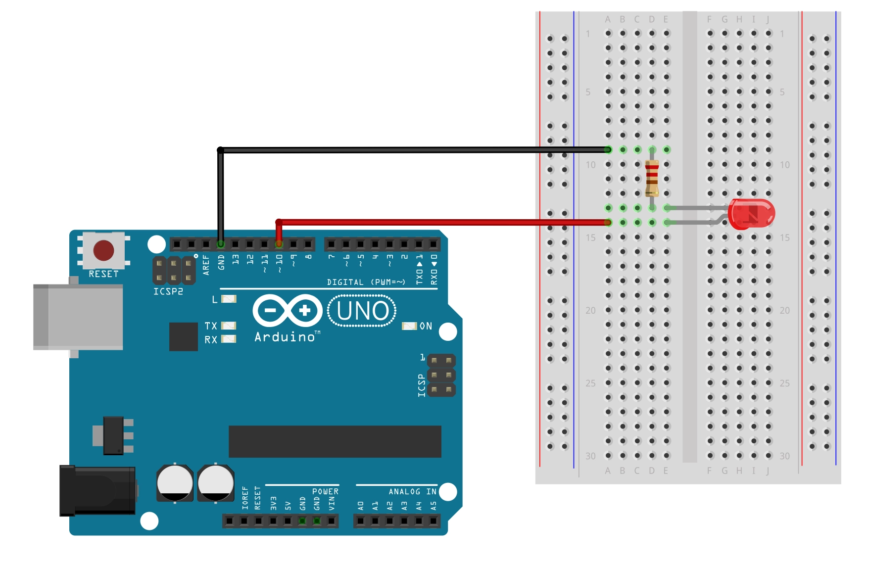 Arduino Project 002 - LED SOS Morse Code Singal