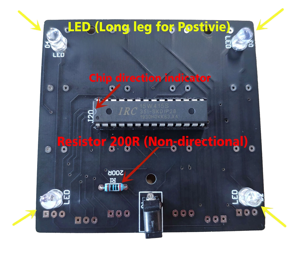 RGB LED and Resistor